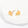 Stainless Steel Heart Stud Earrings CE5894-2