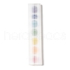 Seven Chakra Symbol Engraved Stick Jewelry AJEW-U002-09-2