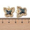 Brass Micro Pave Cubic Zirconia Pendants KK-D057-16G-3