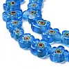 Handmade Millefiori Glass Bead Strands LAMP-J035-10mm-53-2