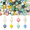 100Pcs Electroplate Glass Charms PALLOY-FZ00017-1