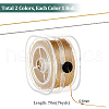   2 Boxes 2 Colors Round Polyester Metallic Cord OCOR-PH0002-68C-2