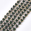 Electroplate Glass Beads Strands X-EGLA-S188-09B-1