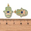 304 Stainless Steel Enamel Pendants STAS-U061-29G-3