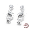 Anti-Tarnish Rhodium Plated 925 Sterling Silver Lobster Claw Clasps STER-L055-061P-4