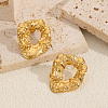 Stainless Steel Hammered Nuggets Stud Earrings YZ1124-2