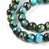 Baking Painted Glass Beads Strands X1-DGLA-N003-8mm-B08-4