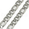 Trendy Men's 201 Stainless Steel Mother-Son Chain Necklaces NJEW-L043C-41P-2