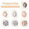  14Pcs 7 Style Zinc Alloy Rhinestone Beads ALRI-PJ0001-01-2