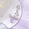 Angel Glass Pendant Decoration HJEW-MZ00174-03-2
