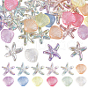 SUNNYCLUE 60Pcs 6 Styles Plating Acrylic Beads FIND-SC0012-61-1