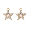 Alloy Rhinestone Pendants FIND-G055-05G-2