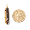 Natural Mixed Gemstone Pointed Pendants PALLOY-JF01502-3