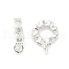 Brass Micro Pave Clear Cubic Zirconia Tube Bails KK-A254-02B-S-1