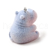 Flocky Opaque Resin Pendants FIND-U030-13P-2