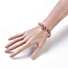 Natural Strawberry Quartz Bracelets Sets BJEW-JB03913-01-7