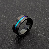 316L Surgical Stainless Steel Wide Band Finger Rings RJEW-T005-10-02-4