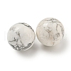 Natural Howlite Round Ball Figurines Statues for Home Office Desktop Decoration X-G-P532-02A-27-2
