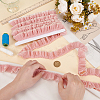 MAYJOYDIY US 5M Polyester Pleated Lace Ribbon OCOR-MA0001-12B-3