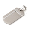 Non-Tarnish 304 Stainless Steel Pendants STAS-C105-06P-2