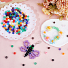 SUNNYCLUE 960Pcs 24 Colors Opaque Plastic Beads KY-SC0001-82-4