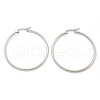 Tarnish Resistant 304 Stainless Steel Big Hoop Earrings X-EJEW-F105-06P-3