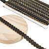 Polyester Filigree Wavy Lace Ribbon OCOR-WH0082-211A-1