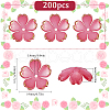 SUNNYCLUE 200Pcs Acrylic Bead Caps OACR-SC0001-83A-2