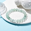 Natural Green Fluorite Stretch Bracelets for Women BJEW-JB10088-02-2