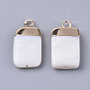 Electroplate Freshwater Shell Pendants SHEL-S276-62A-2