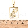 304 Stainless Steel Necklace NJEW-D330-01G-11-3