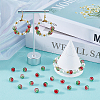 SOFPLATE 3 Strands Two-Tone Crackle Baking Painted Transparent Glass Beads Strands CCG-SP0001-01A-4