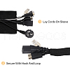 Nylon Hook and Loop Fastener Cable Sleeves DIY-WH0888-124A-4