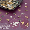   120Pcs 4 Colors Tibetan Style Alloy Pendants FIND-PH0022-99-4