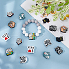 DICOSMETIC 16Pcs 8 Styles Silicone Focal Beads SIL-DC0001-64-5