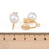 Round Brass Brass Micro Pave Clear Cubic Zirconia Ear Cuff Findings KK-F902-03G-3