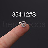 316L Stainless Steel Micro Pave Cubic Zirconia Cartilage Earrings WG094CA-12-1