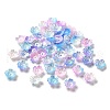 Gradient Color Acrylic Bead Caps OACR-Z028-01A-1