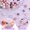   DIY Polymer Clay Rhinestone & Gold Sand Lampwork Beads Making Findings Beads Kits RB-PH0001-59-4