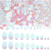WADORN 5 Style Laser Effect PVC Sequin/Paillette Pendants PVC-WR0001-02-1