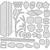 Carbon Steel Cutting Dies Stencils DIY-WH0309-049-2