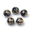 Printed Glass Beads GFB-Q001-12mm-A03-1