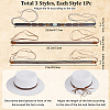 CRASPIRE 3Pcs 3 Styles Crystal Rhinestone Southwestern Cowboy Hat Belt DIY-CP0009-17B-2