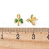 Brass Enamel Eye Pin Peg Bails KK-K399-07B-G-3