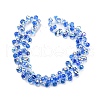 Electroplate Transparent Glass Beads Strands EGLA-P052-01A-AB07-2