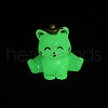 Luminous Resin Lucky Cat Display Decorations DJEW-P020-01D-1