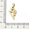 304 Stainless Steel Pendants STAS-Q343-03B-G-3