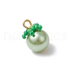 Glass Pearl Pendants PALLOY-MZ00745-01-3