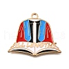 Alloy Enamel Pendants ENAM-D302-02KCG-02B-1