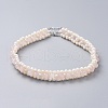 Natural Freshwater Pearl Necklaces NJEW-JN02509-01-1